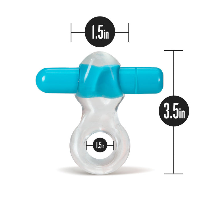 Eden Blue Soft, Stretchy & Durable Vibrating Cock Ring