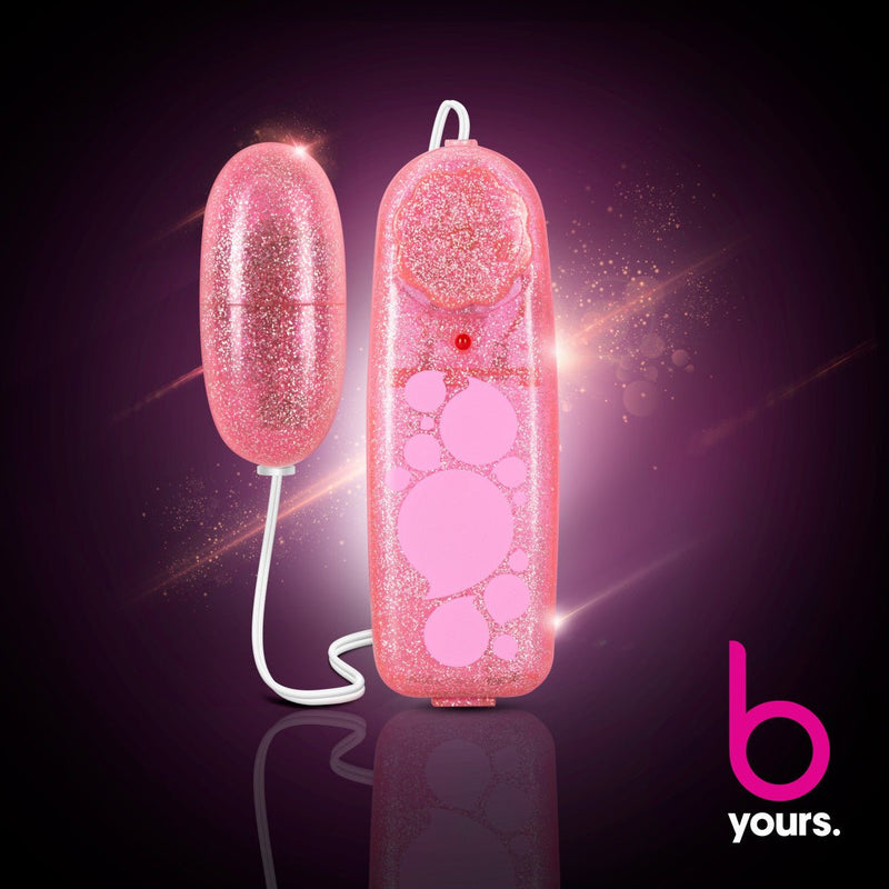 B Yours Glitter Power Bullet Pink 2.25-Inch Vibrating Bullet