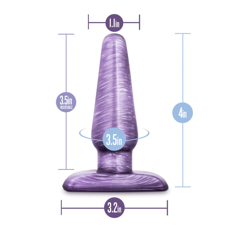 B Yours Cosmic Purple Swirl 4.25-Inch Anal Plug