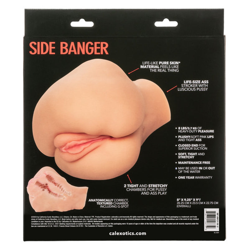 CalExotics Stroke It Side Banger - Ivory - Stroker Masturbator - Realistic Body Part Stroker