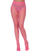 "Jumbo Pothole Net Tights - Neon Pink- One Size LA-9331NPNK"