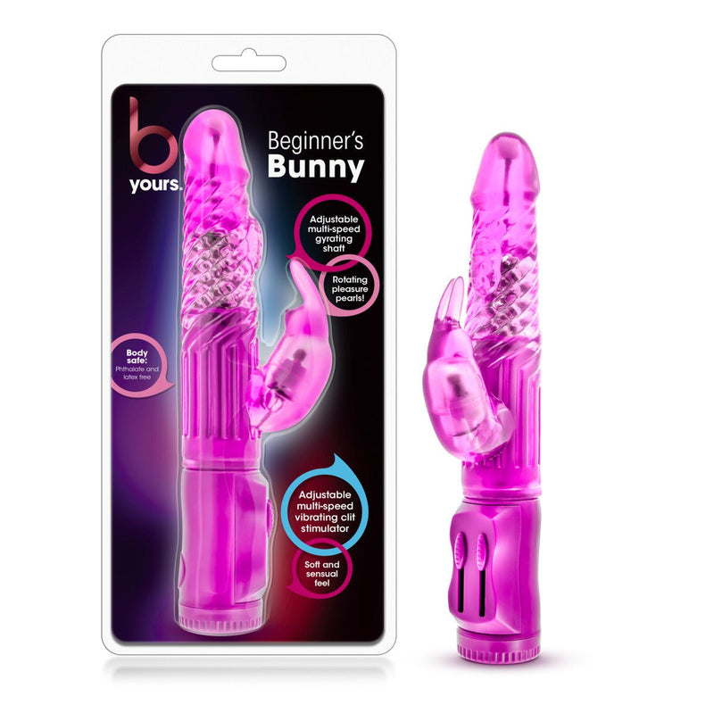 B Yours Beginner's Bunny Pink 8.75-Inch Rabbit Vibrator