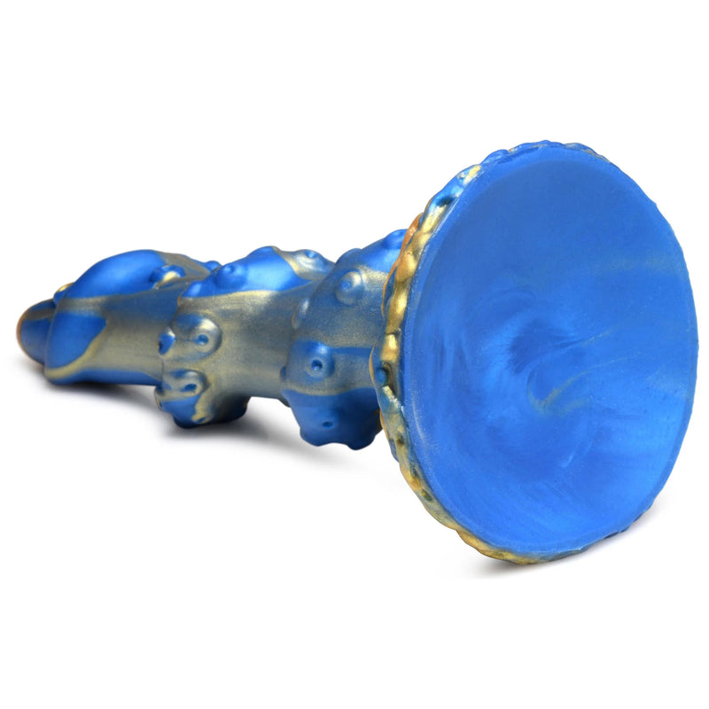 XR Brands Lord Kraken Tentacled Silicone Dildo - Blue