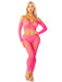 "Pink 2pc Croptop and Footless Tights - Os Tights - Os LA-89337PNKOS"