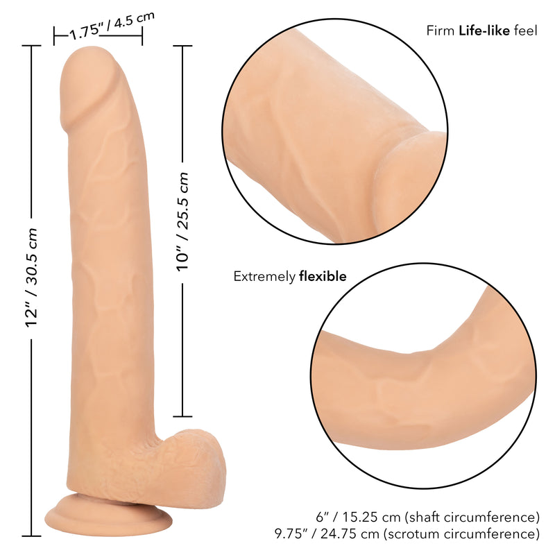 CalExotics Size Queen 10 inch/25.5 Cm - Ivory