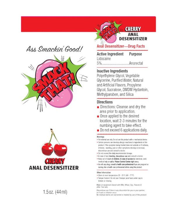Little Genie Smack That Anal Desensitizer Cherry 1.5oz