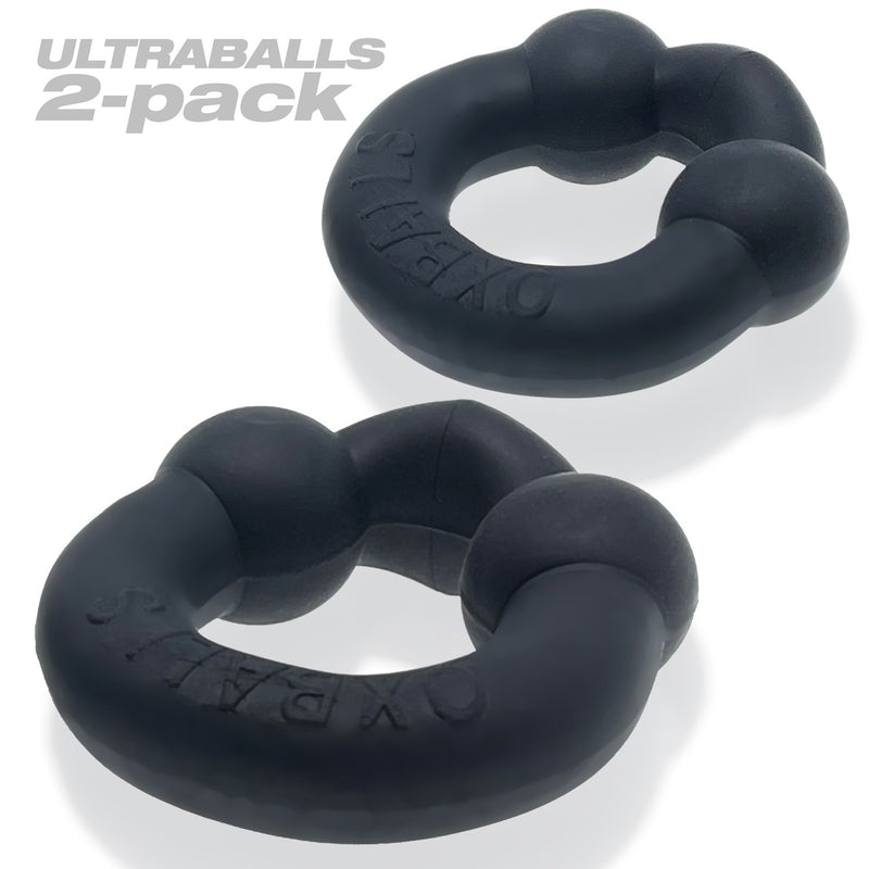 Oxballs Ultraballs 2- Piece Cockring Set - Night Black