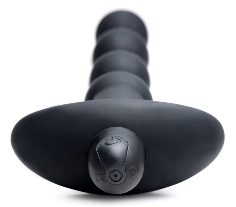 XR Brands Bang - Vibrating Silicone Anal Beads and Remote Black