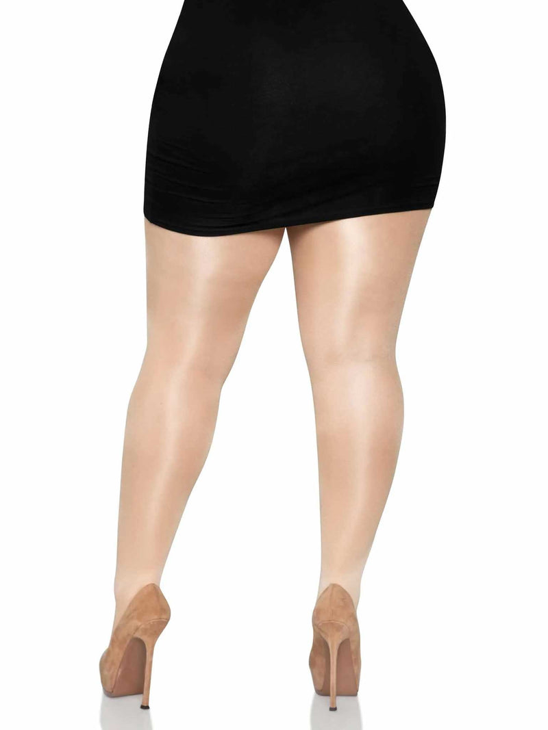 Leg Avenue Suki Plus Sheer Tights - Queen - Nude