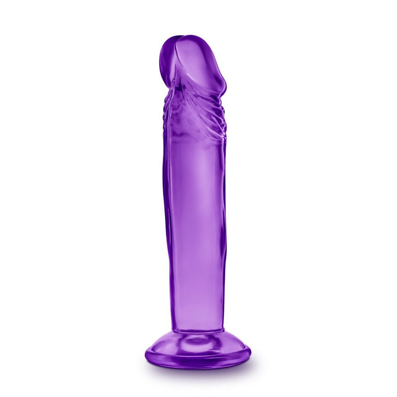 B Yours Sweet N' Small 6.5 Realistic Purple 6.5-Inch Long Dildo With Suction Cup Base