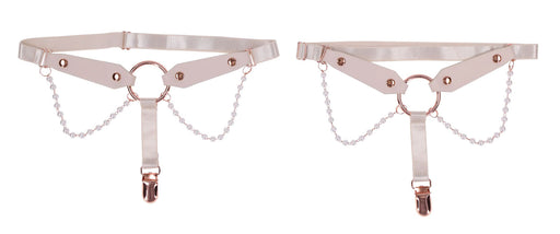 "Peaches 'N Creame Pearl Garters - Peach SS10213"