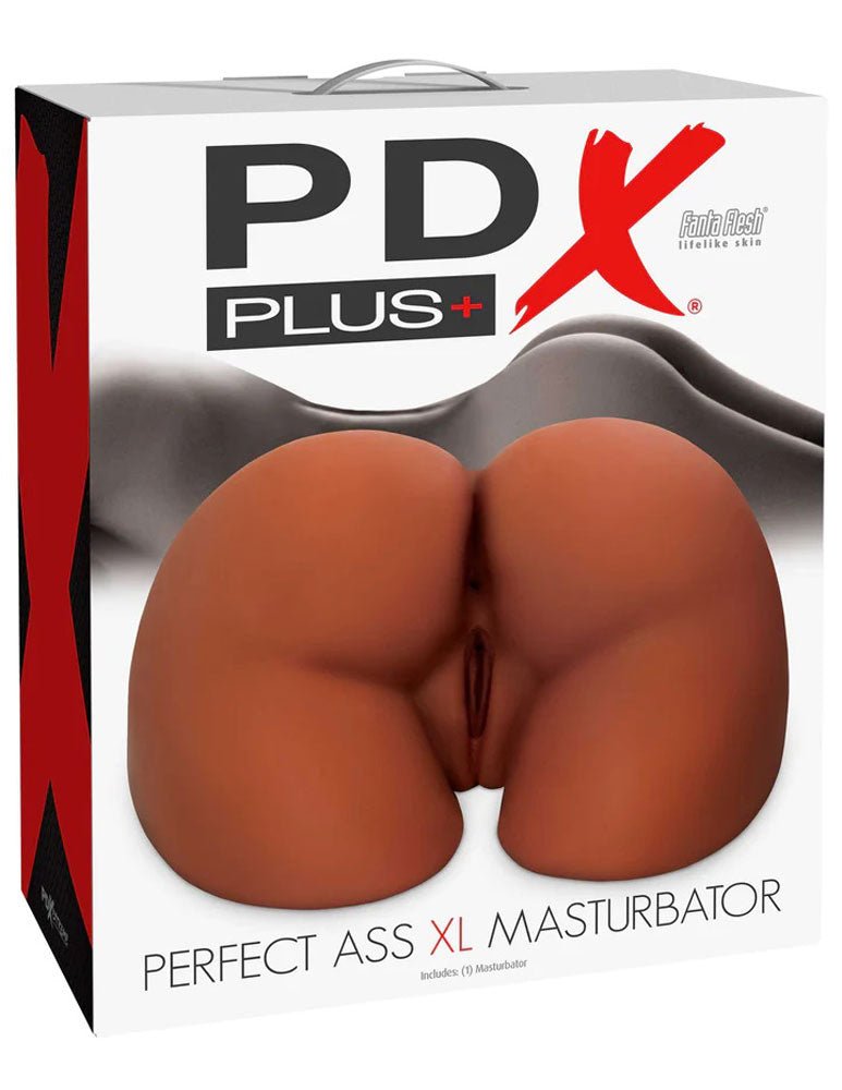 Pipedream PDX Plus Perfect Ass XL Masturbator - Brown - Stroker Masturbator - Realistic Body Part Stroker