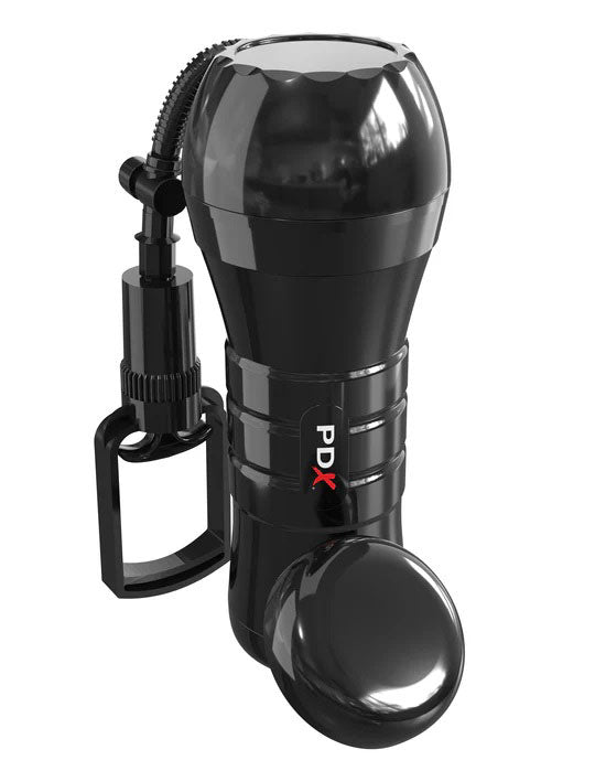 Pipedream PDX Extreme Wet Pussies Super Sucker XXL Stroker - Brown - Realistic Stroker + Penis Pump