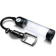 "Pump Up Gauge Penis Pump With Pull Rod - Clear JOCK-CN1033"