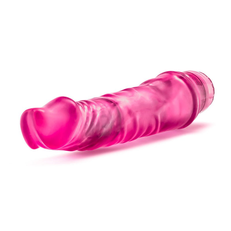 B Yours Vibe 6 Realistic Pink 9.25-Inch Long Vibrating Dildo