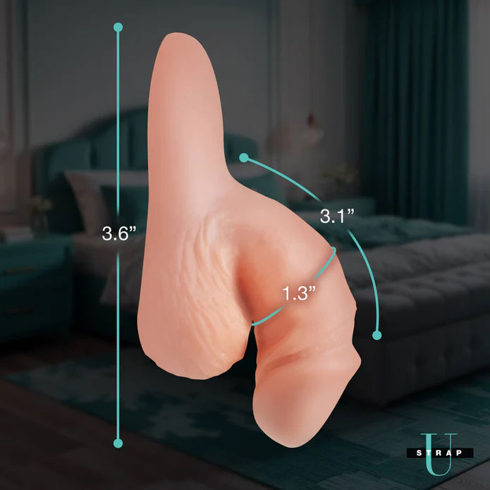 XR Brands 3.6" Silicone Packer Dildo - Light