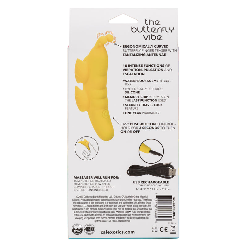 CalExotics Neon Vibes the Butterfly Vibe - Yellow