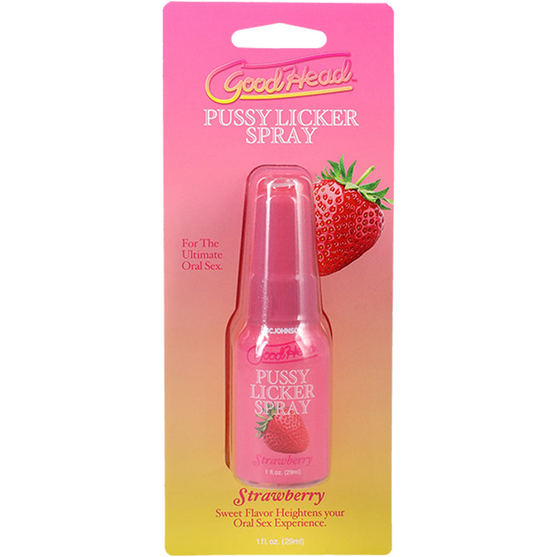 Doc Johnson Goodhead Pussy Licker Spray Strawberry 1 Fl Oz