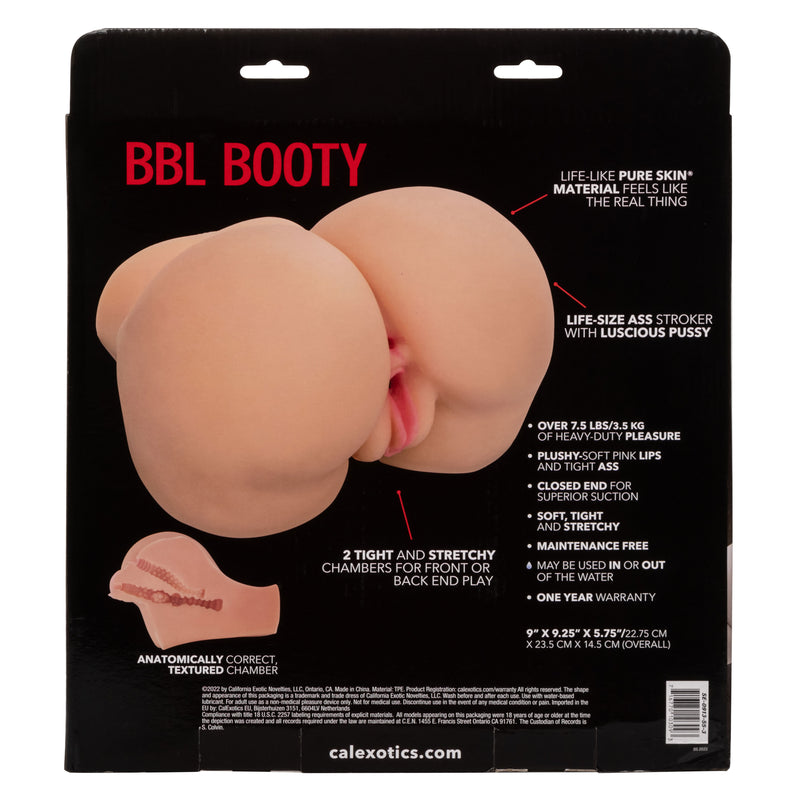 CalExotics Stroke It BBL Booty - Ivory - Stroker Masturbator - Realistic Body Part Stroker