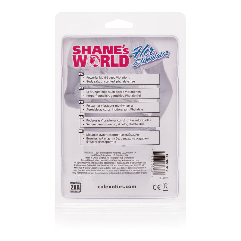 CalExotics Shanes World Her Vibrating Stimulator - Pink
