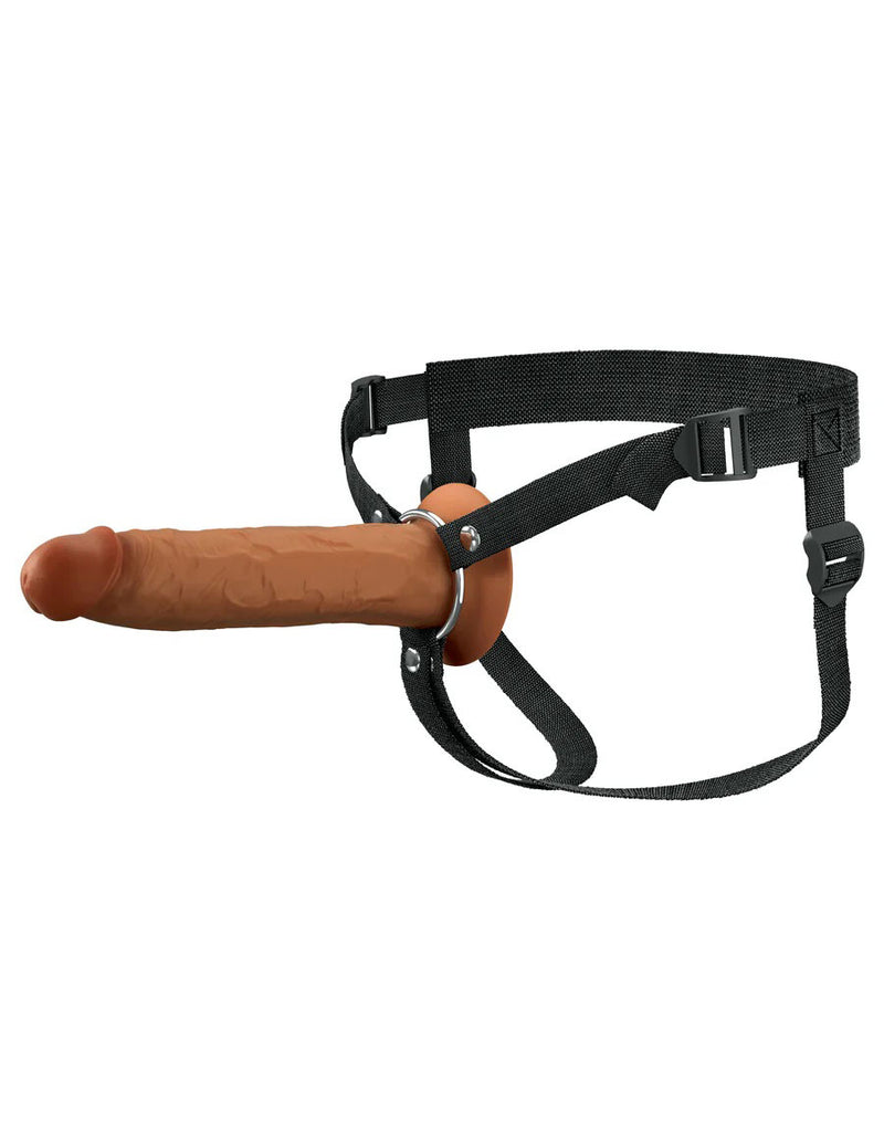 Pipedream Fantasy X-Tensions Elite 9" Silicone Hollow Strap on - Brown