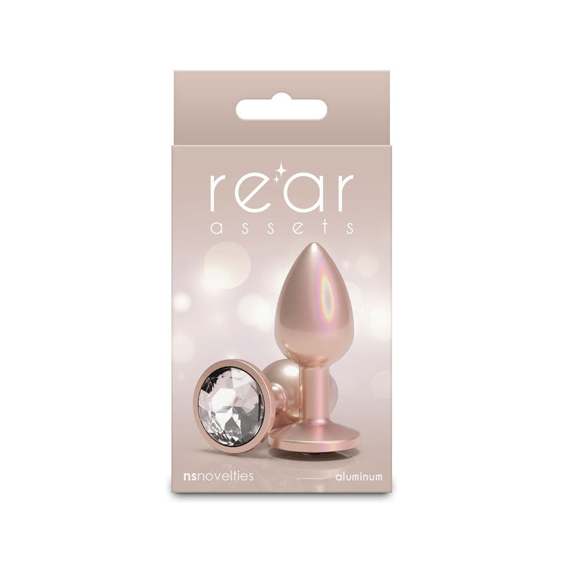nsnovelties Rear Assets - Iridescent Champagne - Small - Clear