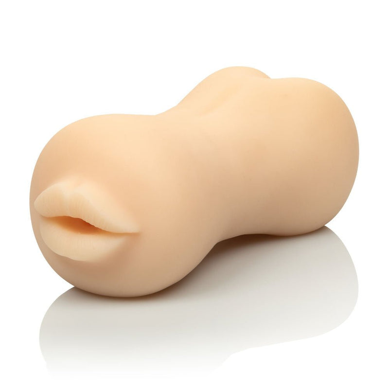 CalExotics Stroke It Mouth & Ass - Stroker Masturbator - Realistic Pocket Pussy