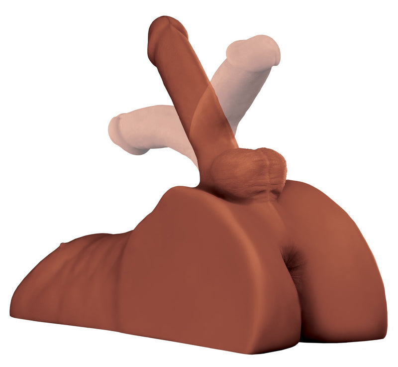 Pipedream PDX Extreme Plus Perfect Ride - Brown - Stroker Masturbator - Realistic Body Part Stroker