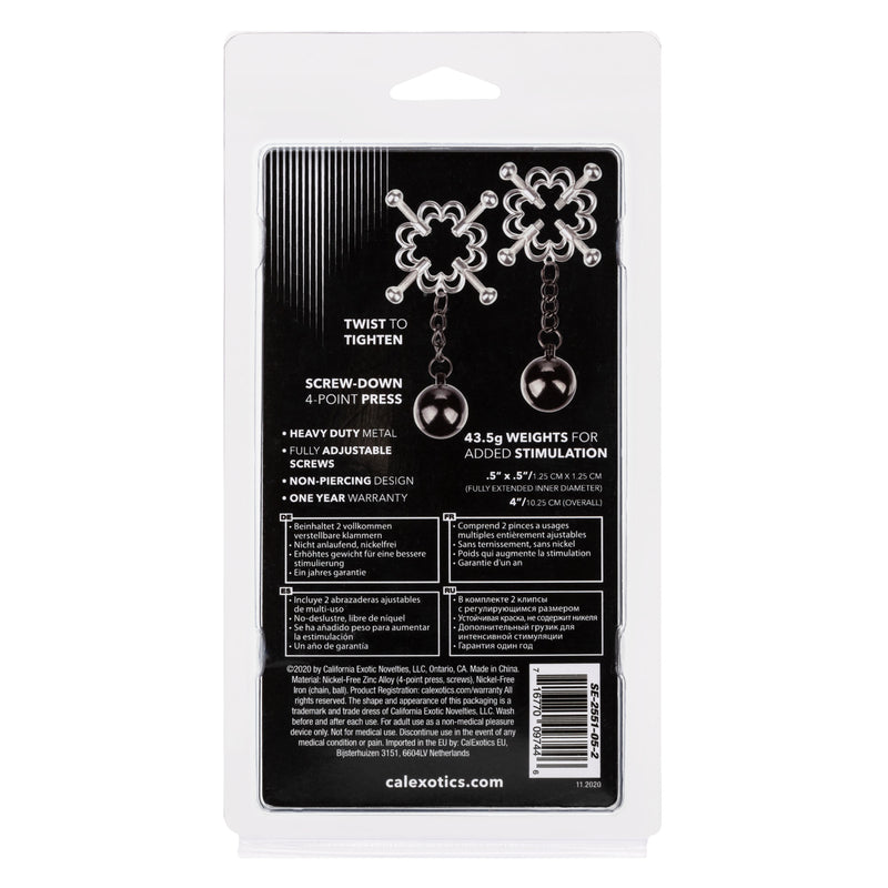CalExotics Nipple Grips 4-Point Weighted Nipple Press