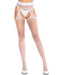 "Shira Sheer Scalloped Suspender Hose O/s - White LA-1904WHTOS"