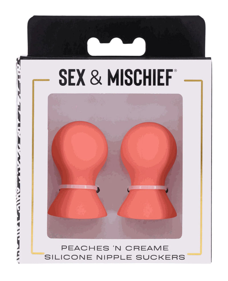 Sportsheets Peaches 'N Creame Silicone Nipple Suckers - Peach