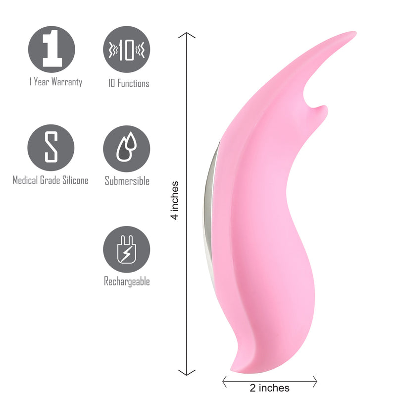 Maia Toys Sera Clitoral Lay-on Bullet Vibrator - Pink