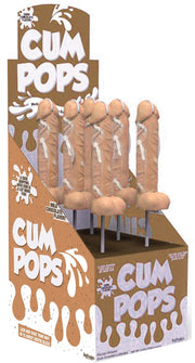 "Cum Cock Pops - Milk Chocolate - 6 Piece P.O.P. Display HTP3233-D"