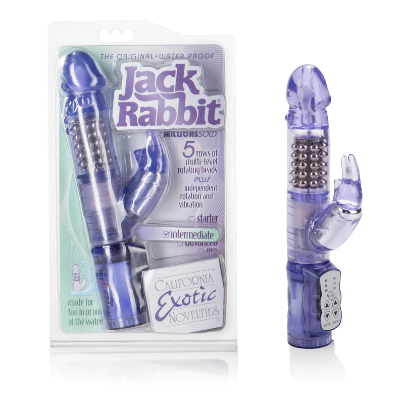 CalExotics Waterproof Jack Rabbit 5 Rows - Purple