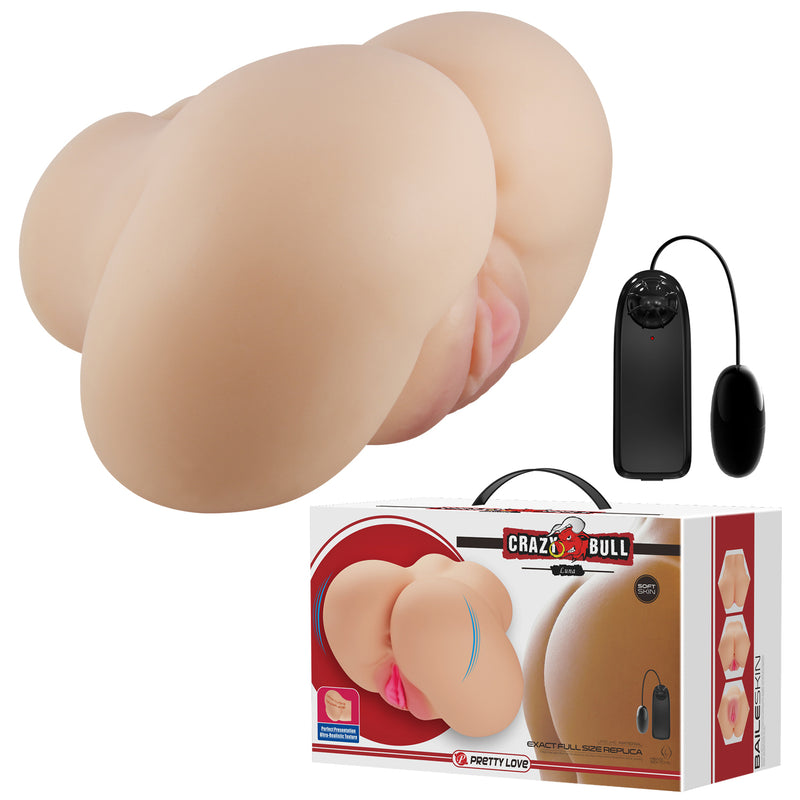 Pretty Love Luna Realistic Vagina and Ass Vibrator - Light - Stroker Masturbator - Realistic Body Part Stroker