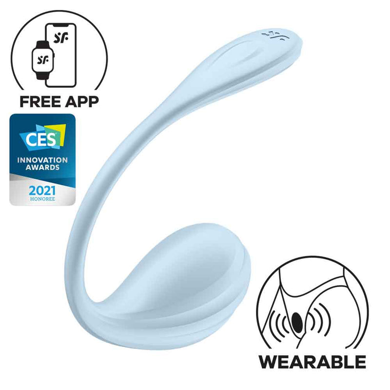 Satisfyer Smooth Petal Connect App - Light Blue