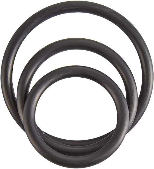 "Rubber Cock Ring Set - Black BSPR-14"