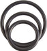 "Rubber Cock Ring Set - Black BSPR-14"