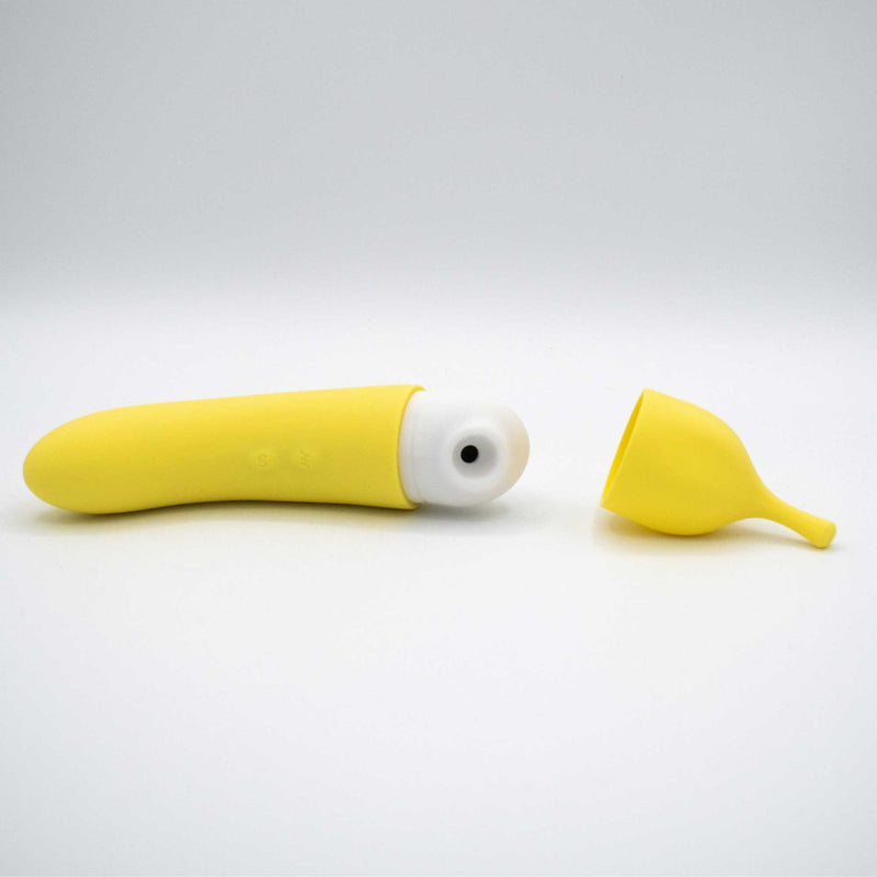 Like A Kitten Banana Cream Air Pulse and G-Spot Vibrator - Yellow