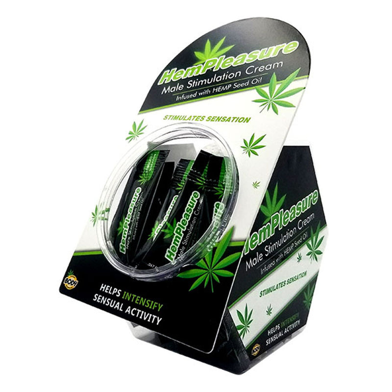 Body Action Hempleasure for Men Sample Packet 50 Pc Fish Bowl Display