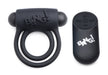 "Bang - Silicone Cock Ring and Bullet With Remote Control - Black BNG-AG572-BLK"
