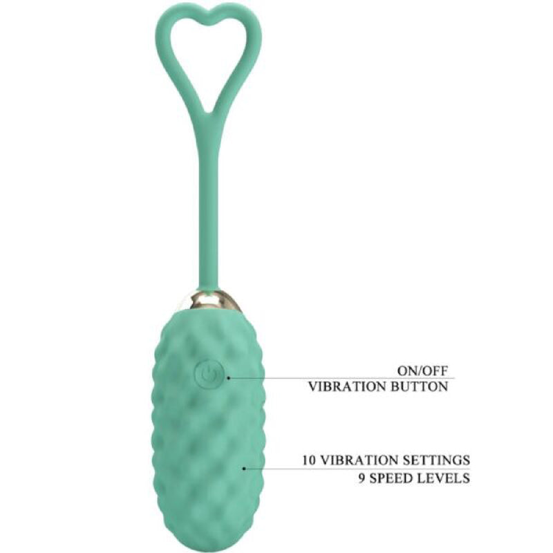 Pretty Love Vivian Remote Control Vibrating Egg - Turquoise