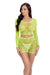 "Leaf It to Me Short Set - One Size - Green PKL-23081GRNOS"