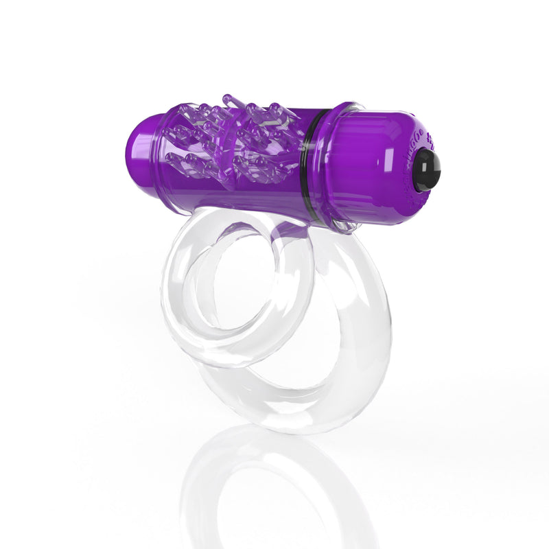 Screaming O Screaming O 4t - Double O 6 Super Powered Vibrating Double Ring - Grape