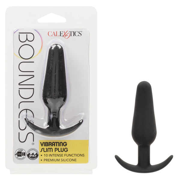 CalExotics Boundless Vibrating Slim Plug - Black