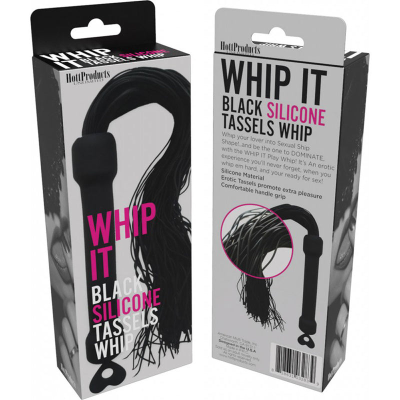 Hott Products Whip It! Black Tassel Whip