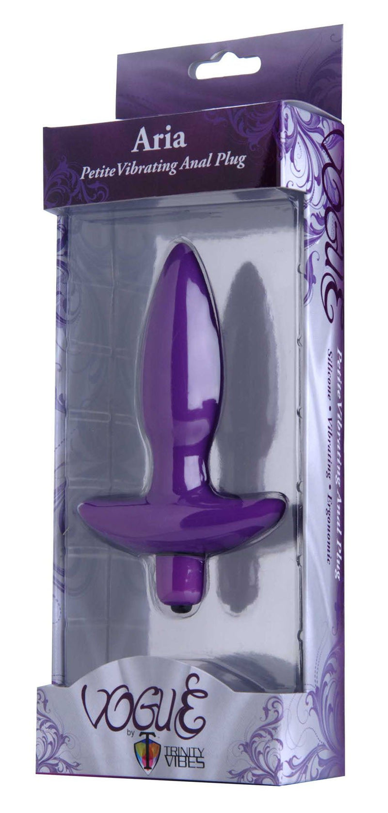 XR Brands Aria Vibrating Silicone Anal Plug - Small