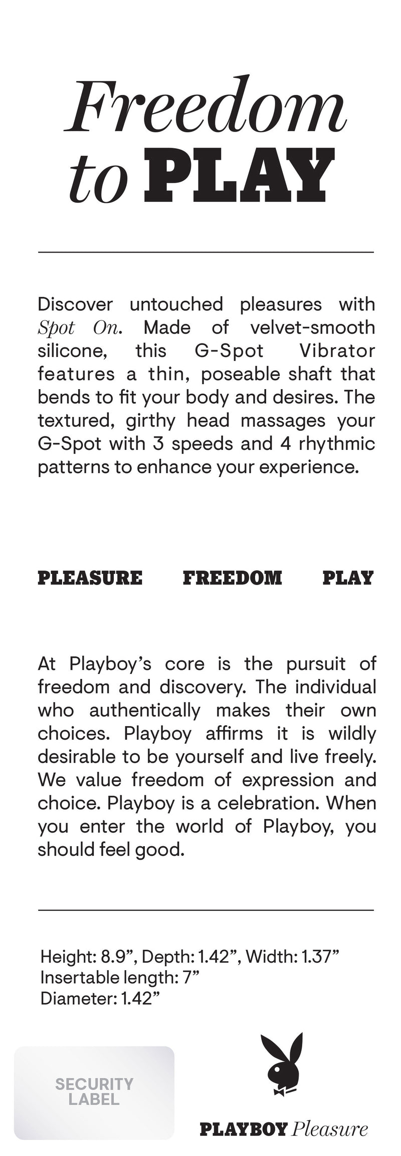 Playboy Pleasure Playboy Pleasure - Spot on - G-Spot Vibrator - Dark Purple