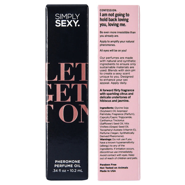 Classic Brands Simply Sexy Lets Get It on - Pheromone Perfume Oil Roll on - .34oz | 10.2ml