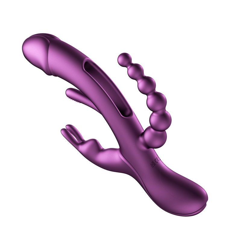 Honey Play Box Trilux - App Controlled Rabbit Vibrator - Purple